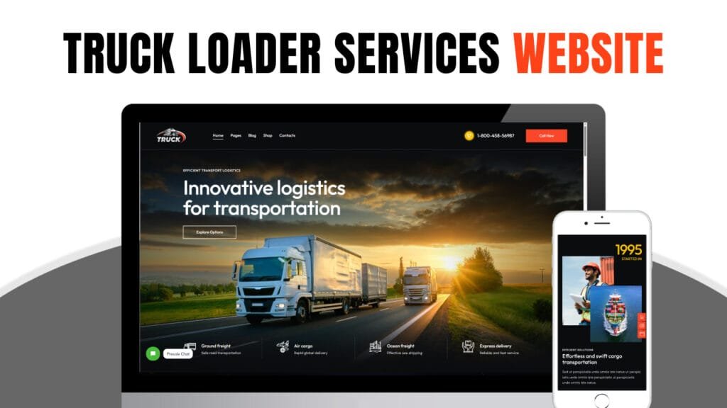Truck Loader Services Website Development